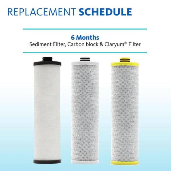 Aquasana 3-Stage Max Flow Under Sink Water Filter System with Chrome Faucet