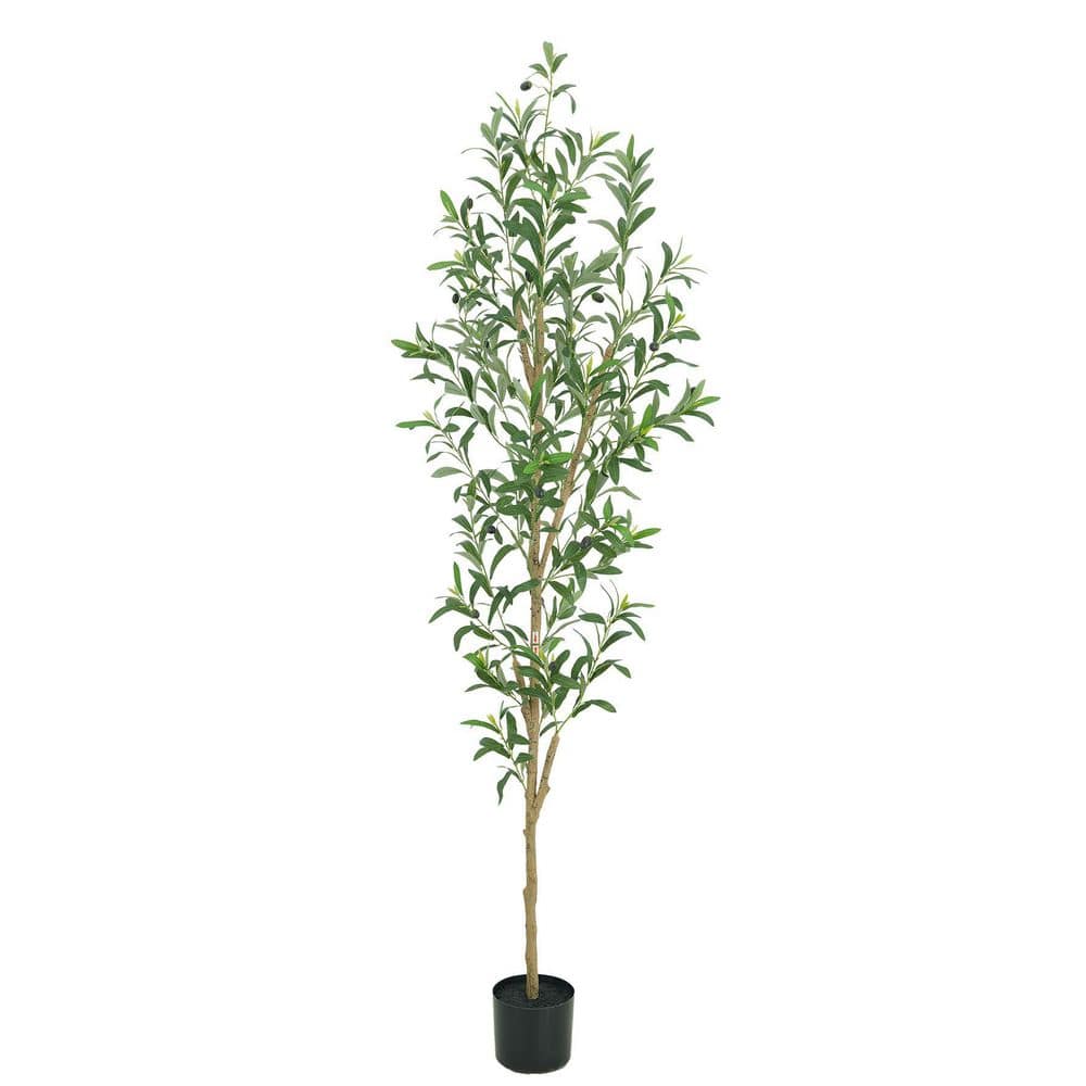 Afoxsos 6 ft. Artificial Olive Tree Indoor Realistic Faux Plant with ...