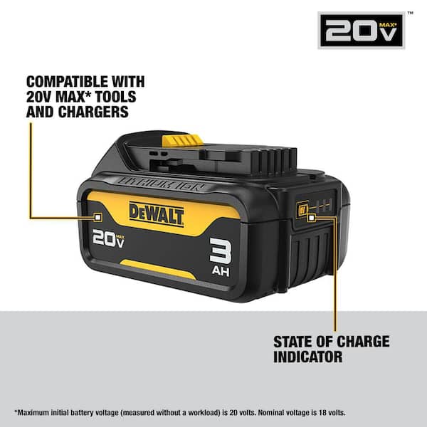 DEWALT - 20-Volt Maximum Lithium-Ion Jobsite Fan with (4) 20-Volt 3.0 Ah Max Premium Battery Packs