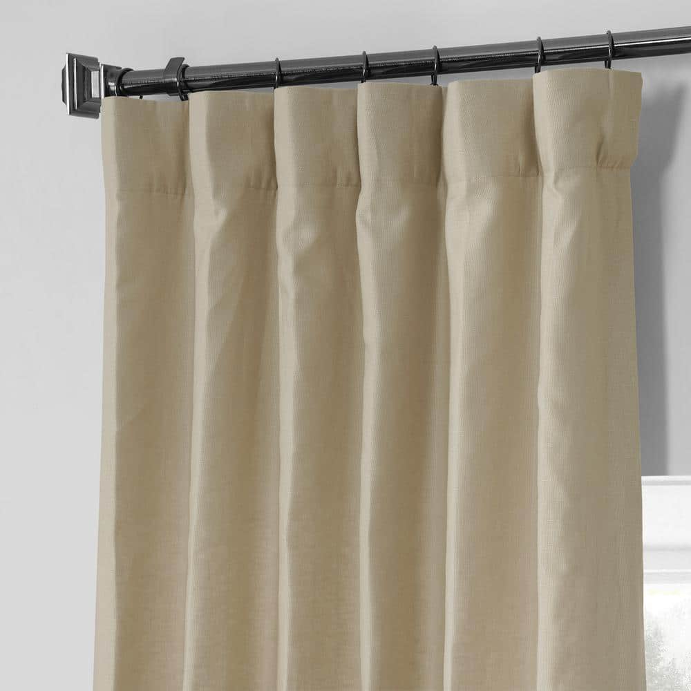 Walnut Beige Linen Room Darkening Window Panel 50" x 120"