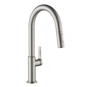 Oletto Single-Handle Pull-Down Sprayer Kitchen Faucet in Spot Free Stainless Steel
