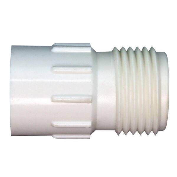 Vigoro 1/2 in. Slip x 3/4 in. MHT PVC Hose Fitting VAISLMHT1234 - The ...