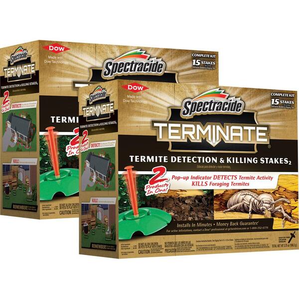 Spectracide Termite Detection and Killing Stakes Bundle (2-Pack)