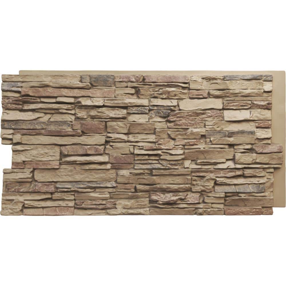 Canyon Ridge Stacked Stone Stonewall Faux Stone Siding Panel, image size:1000x1000