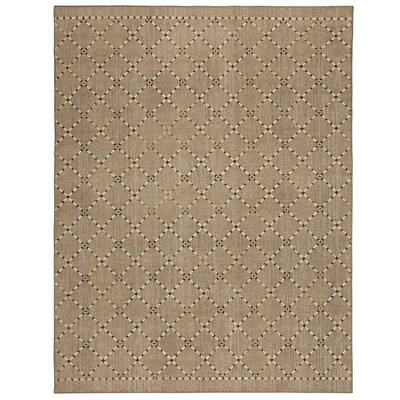 Daario Grey 8 ft. x 10 ft. Tan Tribal Area Rug
