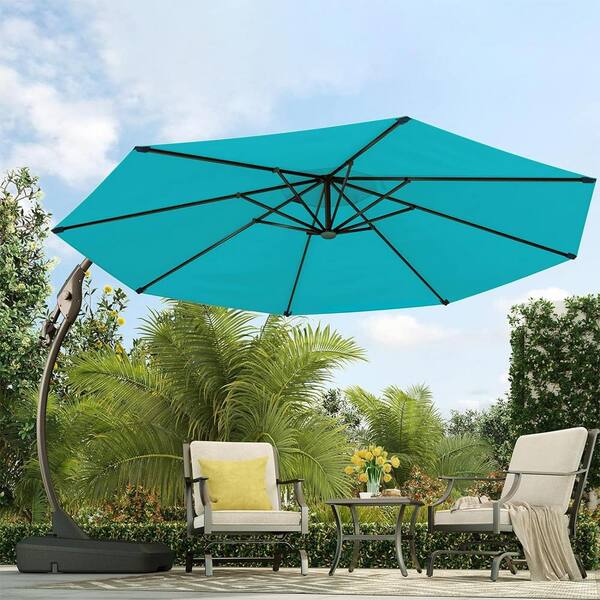 10 foot offset patio umbrella VECELO 10ft Offset Patio Umbrella with UV Protection Waterproof for Ou