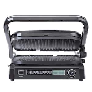 14.4 in. Commercial Electric Griddle 1800-Watt Indoor Countertop Grill, 0 - 230°C Stainless Steel Grill Sandwich Maker