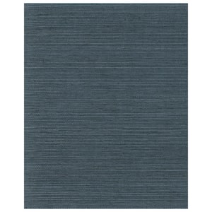 Plain Grass Blue Paper Non-Pasted Strippable Wallpaper Roll (Covers 72 Sq. Ft.)
