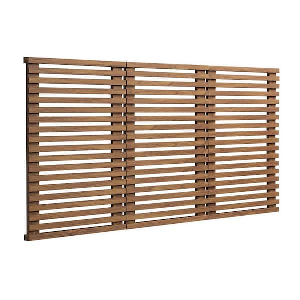 MODWAY Render Wall Mount King Headboard in Walnut Brown
