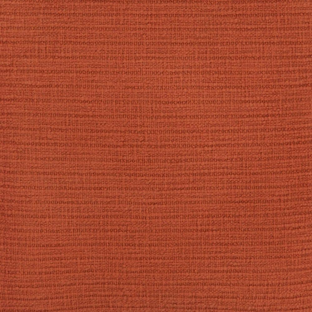22-Inch Burnt Orange Cotton Throw Pillow with Whipstitch Flange