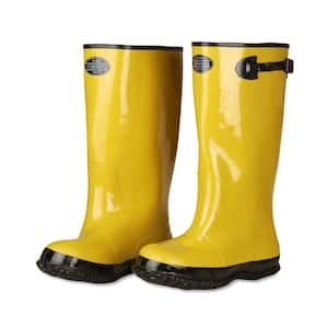 Cordova 17 in. Over The Boot Rubber Slush Boot Cotton Lined Hi Vis ...