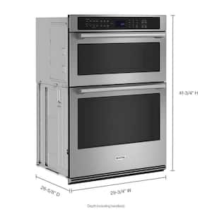 30 in. Electric Wall Oven & Microwave Combo in. Fingerprint Resistant Stainless Steel with Convection and Air Fry