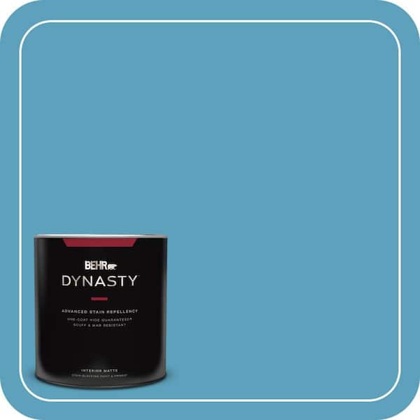 BEHR DYNASTY 1 qt. #540D-5 Tropical Splash Matte Interior Stain-Blocking Paint and Primer