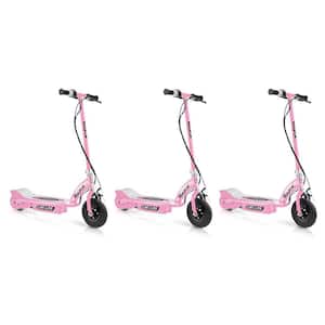 E125 Motorized 24-Volt Rechargeable Girls Electric Scooter, Pink (3-Pack)