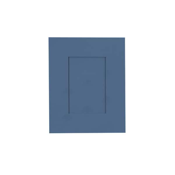 LIFEART CABINETRY Lancaster Shaker Blue Decorative Door Panel 12-in. W x 15-in H x 0.75-in D