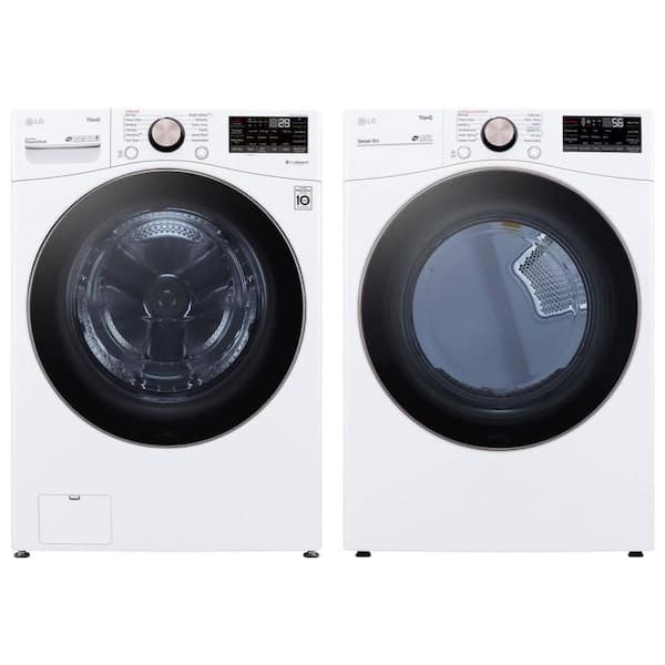 4.5 cu. ft. SMART Front Load Washer and 7.4 cu. ft. Dryer with TurboSteam Set