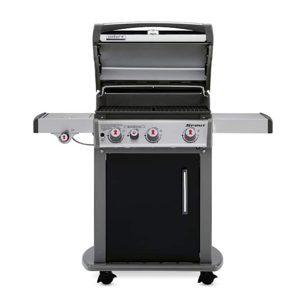 få Afbrydelse Let at forstå Weber Spirit E-330 3-Burner Propane Grill in Black with Built-In  Thermometer 46810001 - The Home Depot