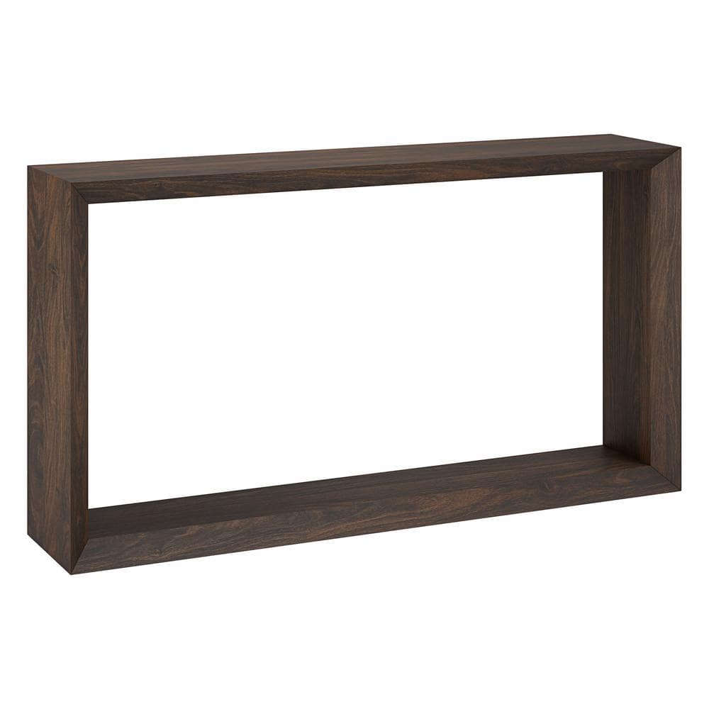 Alder Brown MDF Hallway Table with Storage