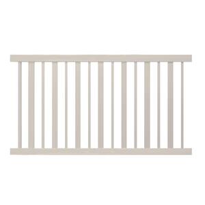 Weatherables Atlantis 4 ft. H x 8 ft. W Khaki Vinyl Pool Fence Panel