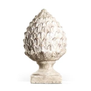 Artichoke Terracotta with Distressed Off-White Finish Large