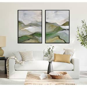 Kate and Laurel Sylvie Green Mountain Abstract II Framed Canvas by Amy ...