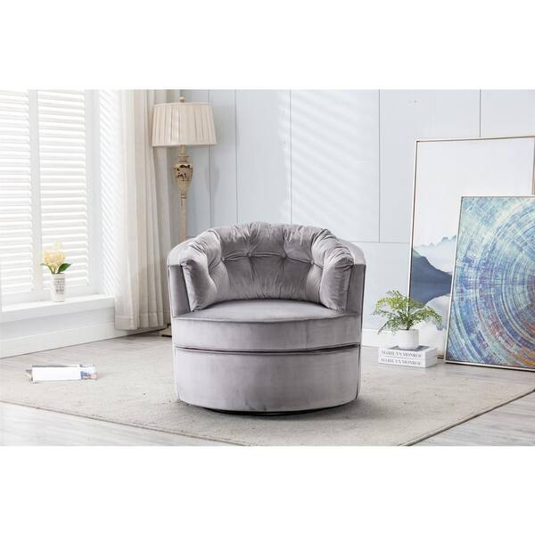 light grey comfy chair