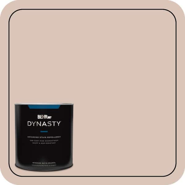 BEHR DYNASTY 1 qt. #ECC-55-1 Mission Stone Satin Enamel Interior Stain-Blocking Paint and Primer