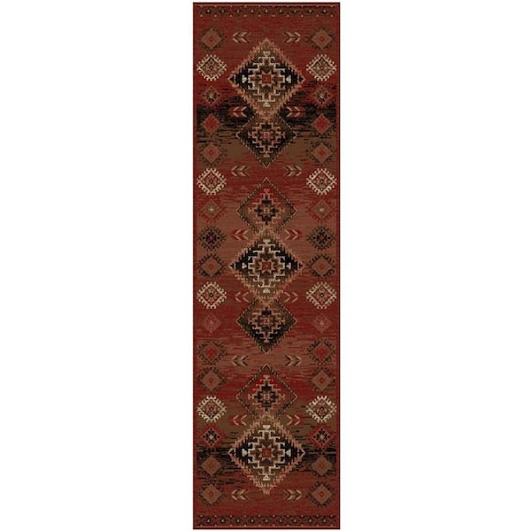 American Destination Multi-Colored 2 ft. x 8 ft. Polypropylene Area Rug