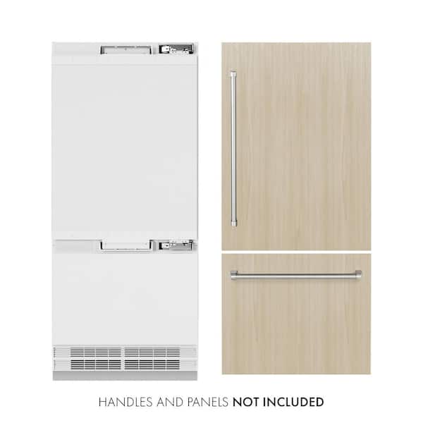36 in. 19.8 cu. ft. Panel Ready Built-In Custom Bottom Freezer Refrigerator with Water Dispenser and Ice Maker