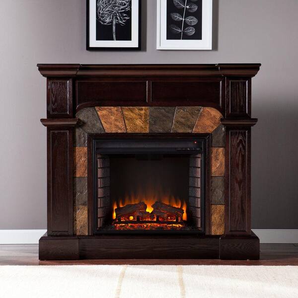 Southern Enterprises Avery 45.5 in. Convertible Electric Fireplace in Classic Espresso