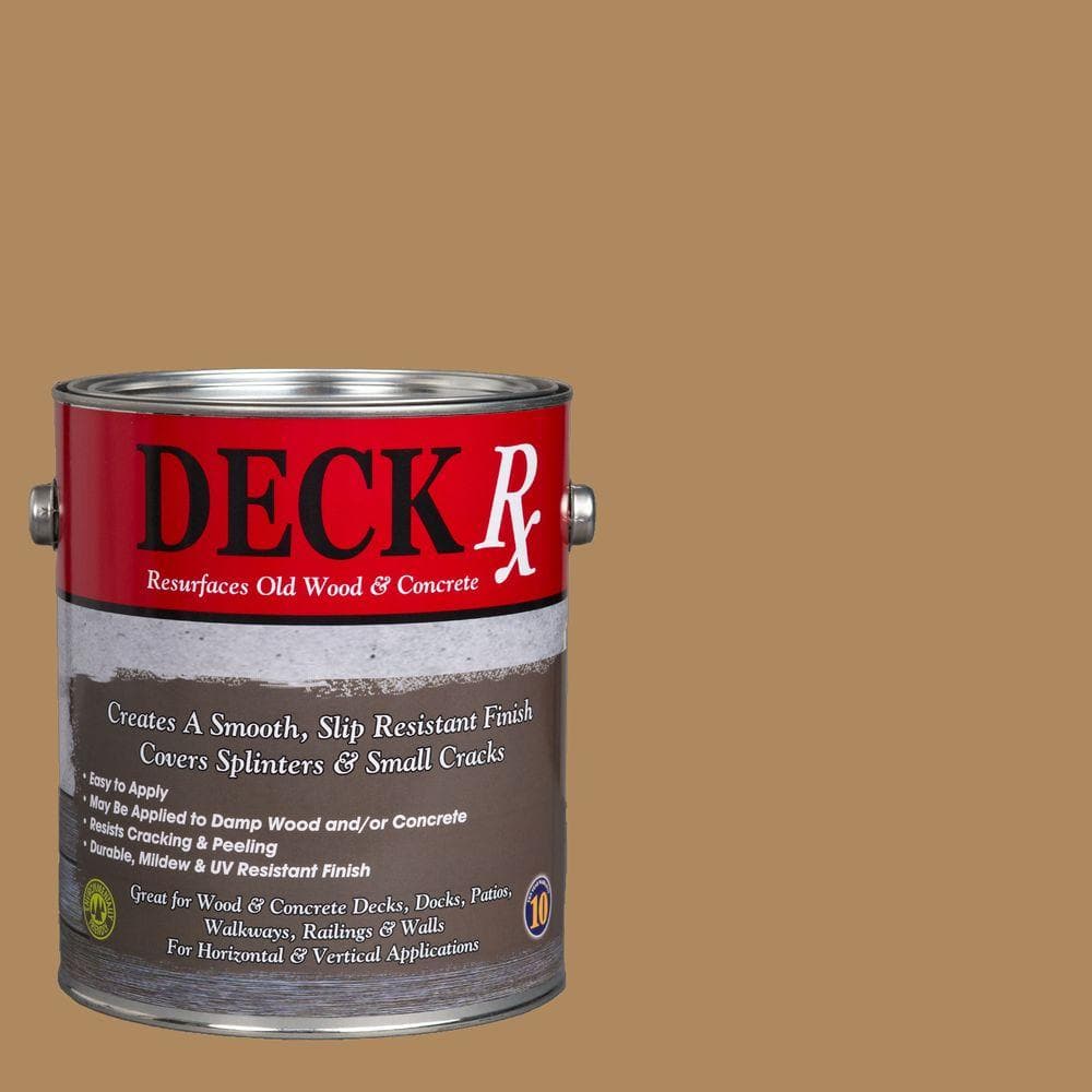Deck Rx 1 gal. Khaki Wood and Concrete Exterior Resurfacer