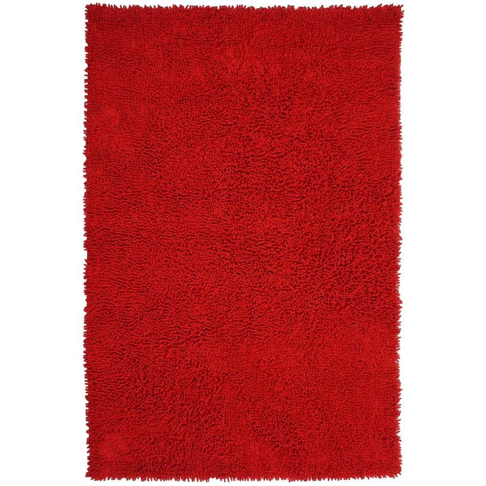 UPC 692789915455 product image for Red Shag Chenille Twist 2 ft. 6 in. x 4 ft. 2 in. Accent Rug | upcitemdb.com