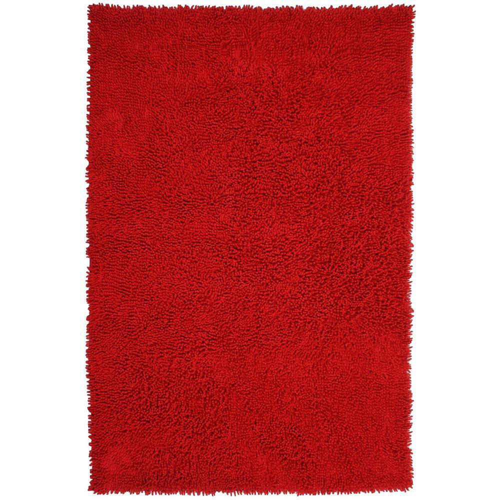 UPC 692789915004 product image for Red Shag Chenille Twist 4 ft. x 6 ft. Area Rug | upcitemdb.com