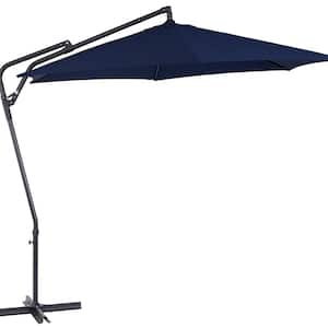Solward 10 ft. Cantilever Tilt Patio Umbrella in Navy Blue