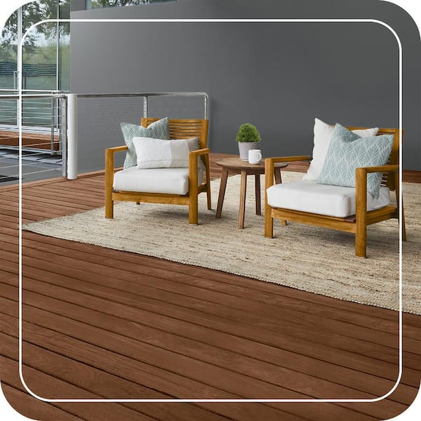 5 Gal. #ST-129 Chocolate Semi-Transparent Penetrating Oil-Based Exterior Waterproofing Wood Stain