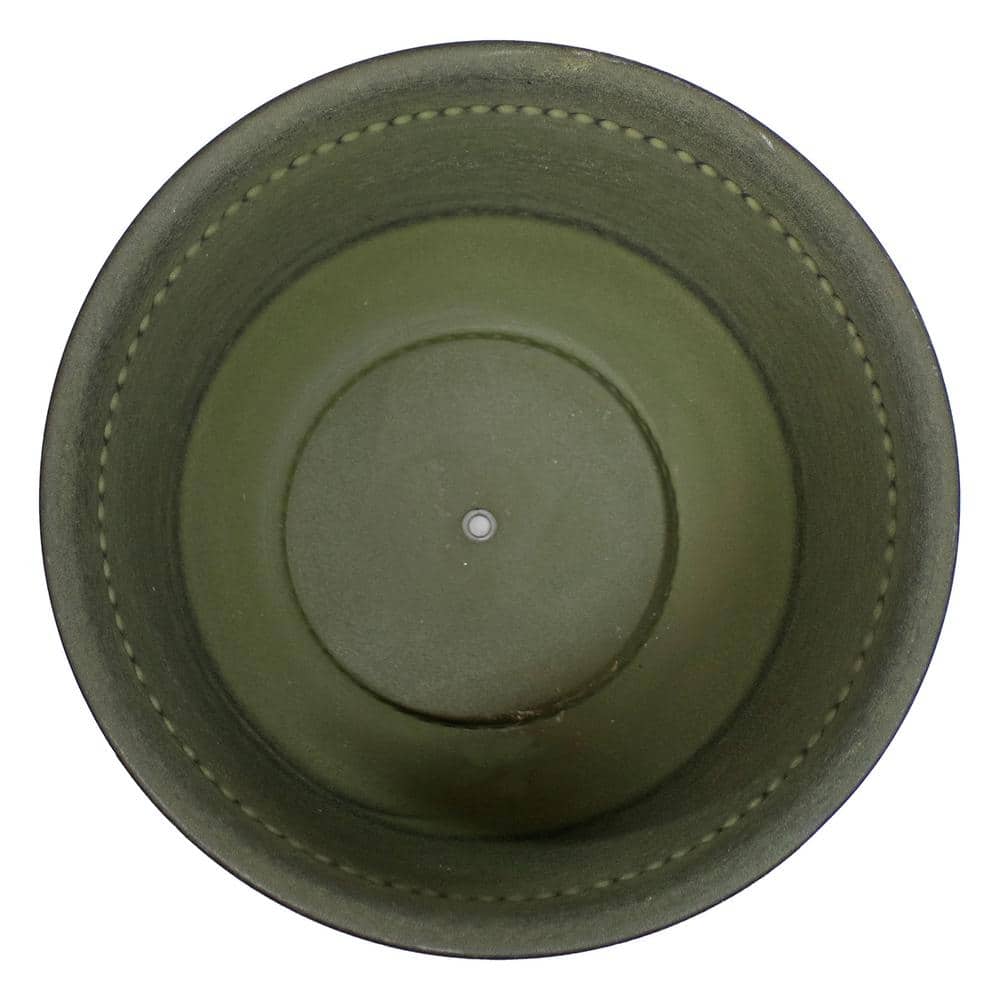 Michael Matte Sage Medium Iron Indoor/Outdoor Planter Set