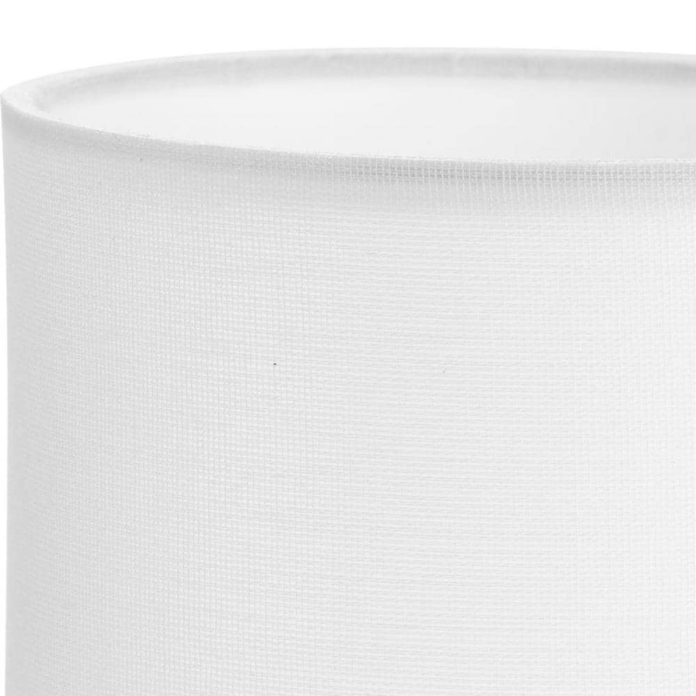 Elara White Linen Drum Chandelier Shade