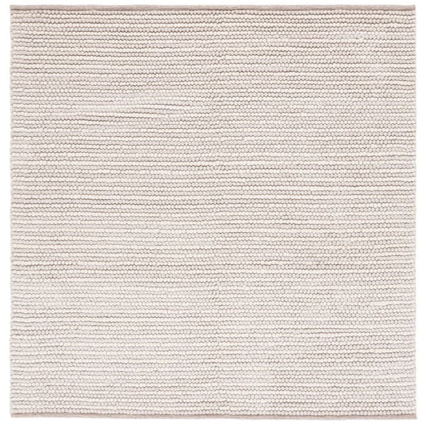 Natura 4 ft. x 4 ft. Ivory/Beige Basket Marle Square Area Rug