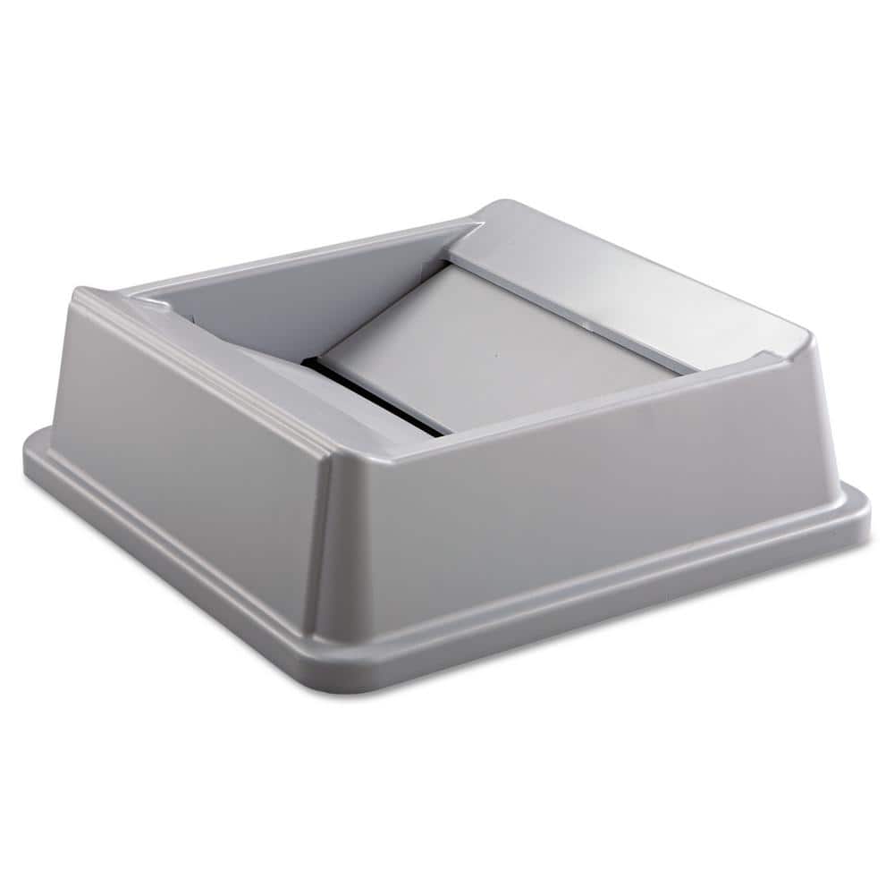 Gray Square Swing Top Lid for Waste Containers