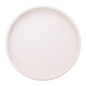 BARTENDER'S CHOICE 14 in. W x 1.3 in. H x 14 in. D White Leatherette Serving Tray