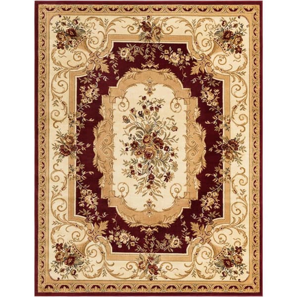 Unique Loom Versailles Henry Red 8' 0 x 10' 0 Area Rug