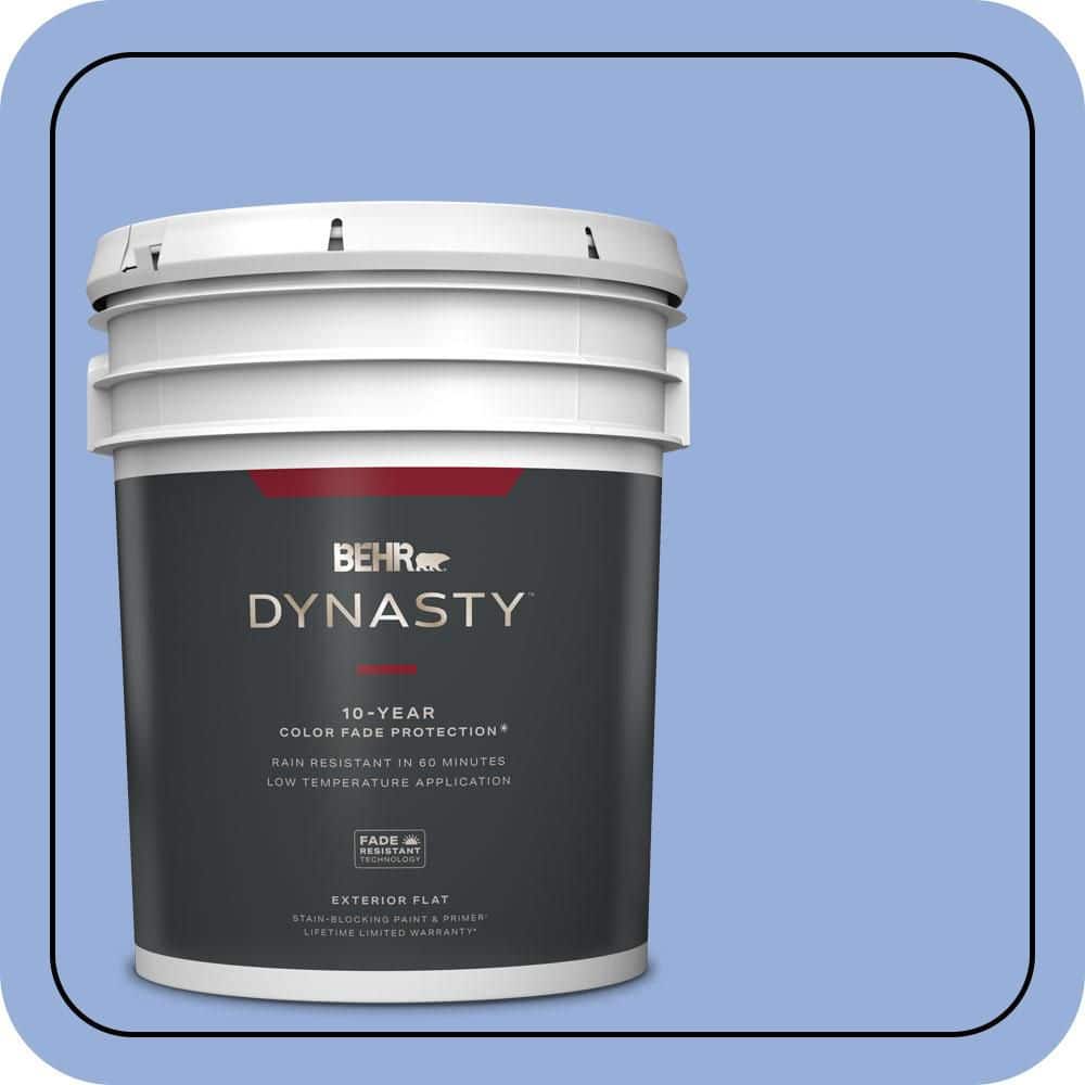 5 gal. #590B-4 Anemone Flat Exterior Stain-Blocking Paint & Primer price history on PriceWatchPro