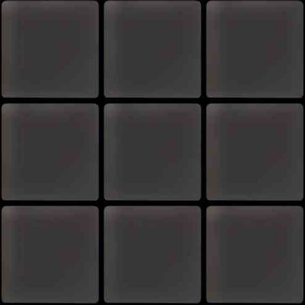 Ash Gray 4 in. x 5 in. Matte Finished Glass Mosaic Tile Sample (0.13 sq. ft./Piece) -  Apollo Tile, A88098M 1X1SMPL