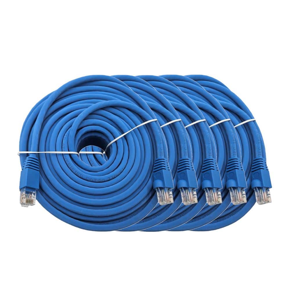 100 ft. Cat 6A 10Gb UTP Ethernet Patch (24AWG) Cable, Blue (5-Pack) price history on PriceWatchPro
