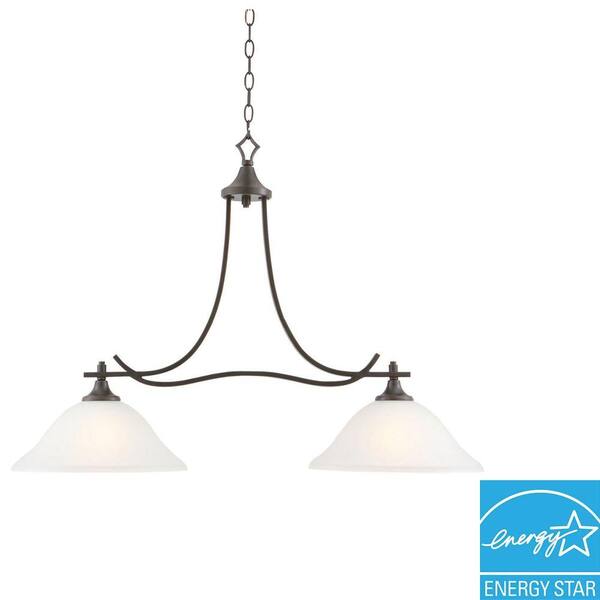 Design House Juneau 2-Light Oil Rubbed Bronze Island Light Fixture