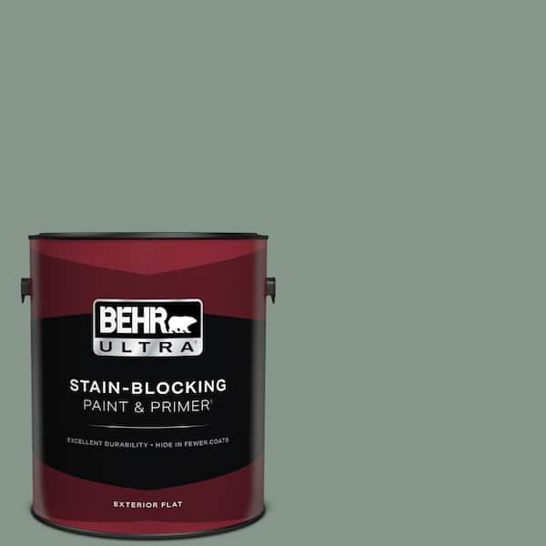 BEHR ULTRA 1 gal. #N420-4 Underground Gardens Flat Exterior Paint & Primer