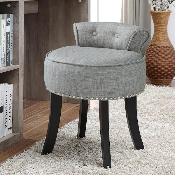 Linen deals vanity stool