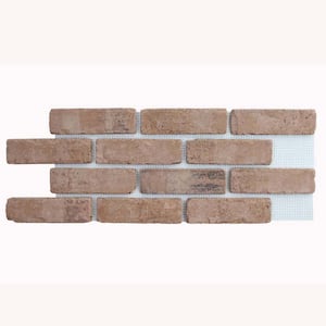 28 in. x 10.5 in. x 0.5 in. Brickwebb Artisan Paintable Thin Brick Sheets (Box of 5-Sheets)