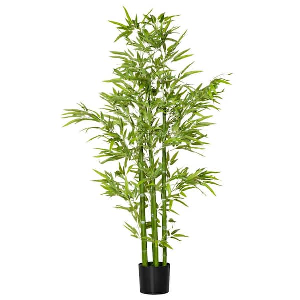 Unbranded Modern 5 ft. Artificial Bamboo Tree, Faux Decorative Plant in Nursery Pot for Indoor or Outdoor Decor