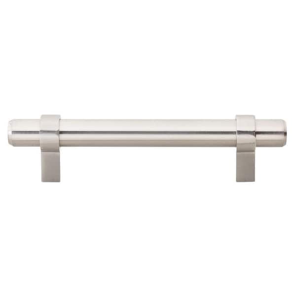 GlideRite 3-3/4 in. Satin Gold Steel Euro Style Cabinet Drawer Bar Center-to-Center Pulls (10-Pack)